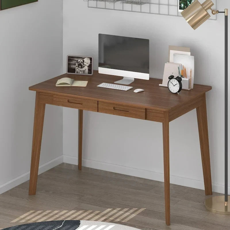 Bureau en bois de 39,4W, bureau d'écriture, bureau d'ordinateur