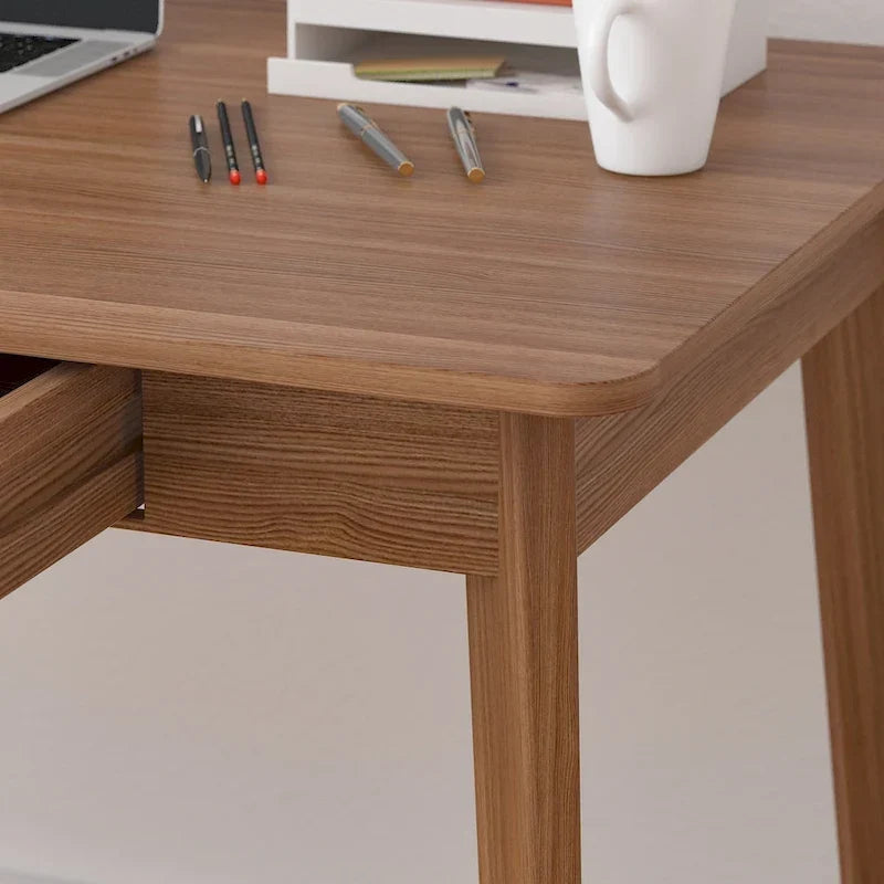 Bureau en bois de 39,4W, bureau d'écriture, bureau d'ordinateur