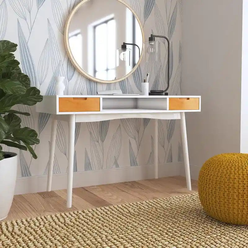 Bureau Linon Monroe en bois de frêne