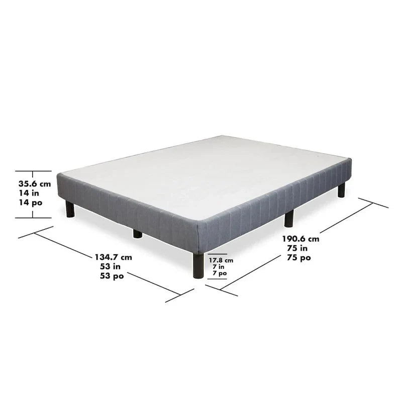 Base de plateforme et sommier métallique Hollywood Bed Frame Full Enforce
