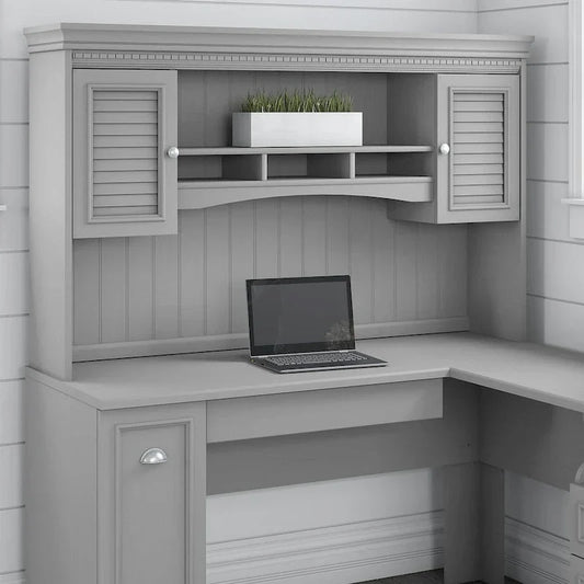 Crédence 60W Fairview pour bureau en L de Bush Furniture