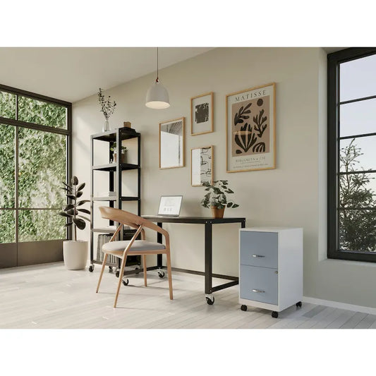 Classeur mobile 2 tiroirs Space Solutions blanc perle