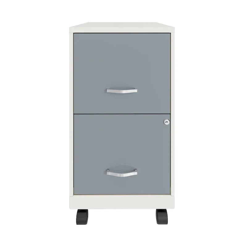 Classeur mobile 2 tiroirs Space Solutions blanc perle