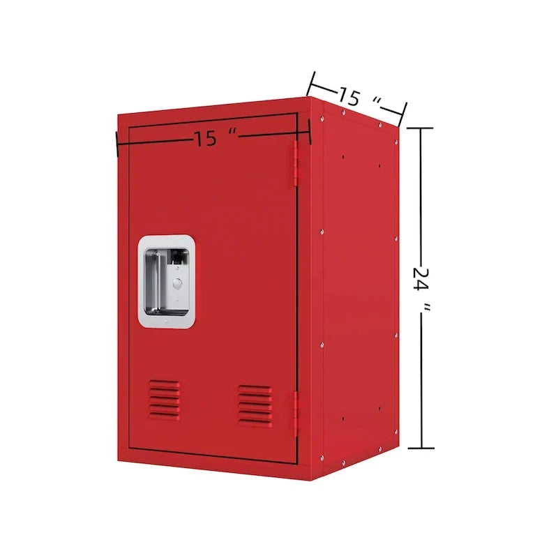 Armoire de rangement compacte, amovible et empilable en acier