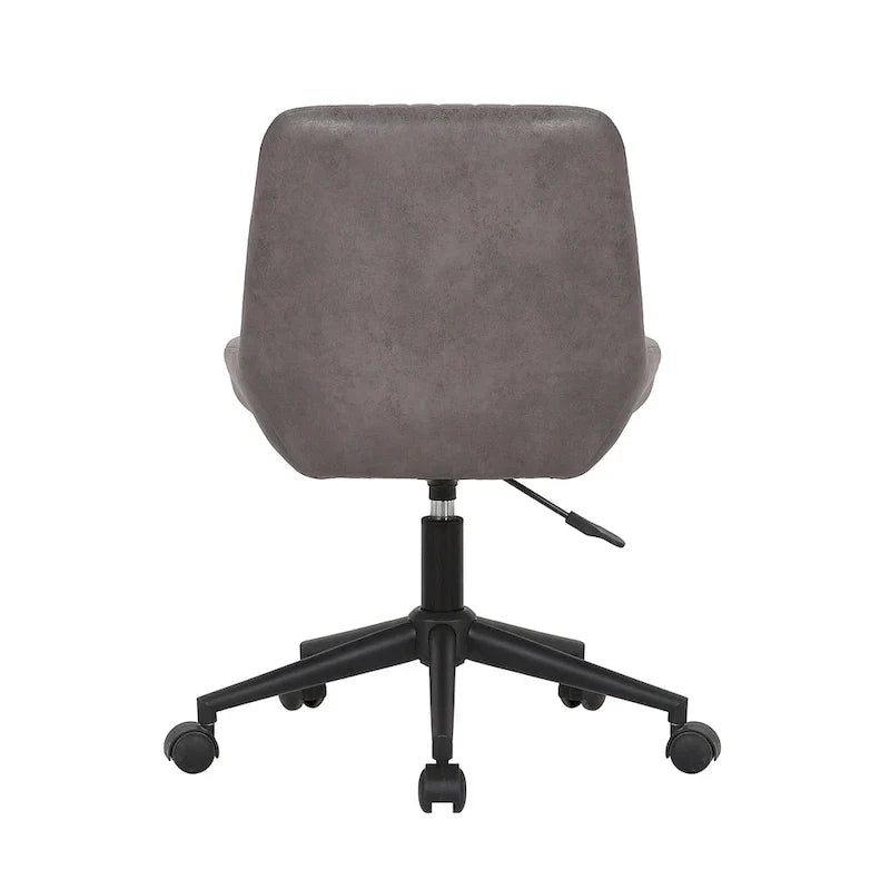 Porthos Home Cabe Chaise de bureau pivotante, Revêtement en microfibre