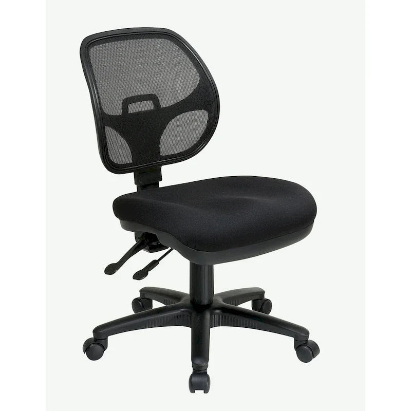 Chaise de travail ergonomique sans accoudoirs avec dossier