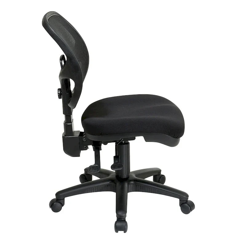 Chaise de travail ergonomique sans accoudoirs avec dossier