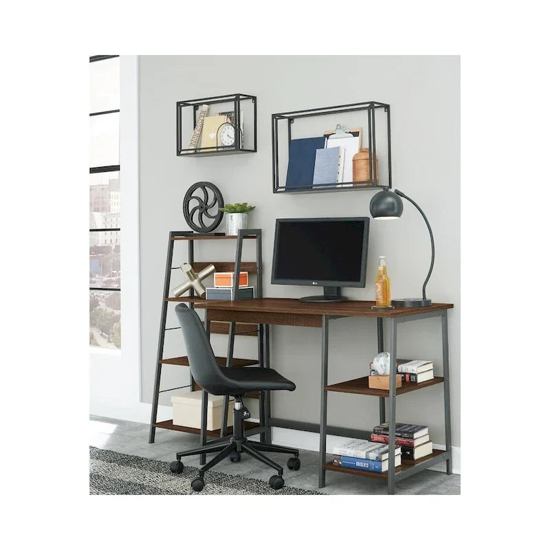 Chaise de bureau pivotante noire décontractée pour le télétravail