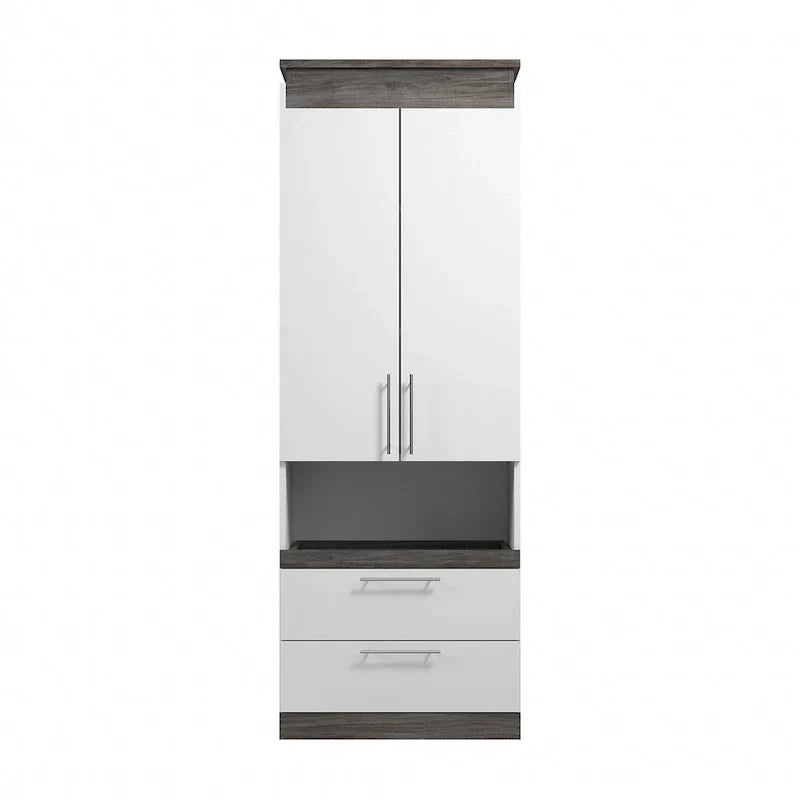 Meuble de rangement haut Orion avec tiroirs et tablette coulissante de Bestar