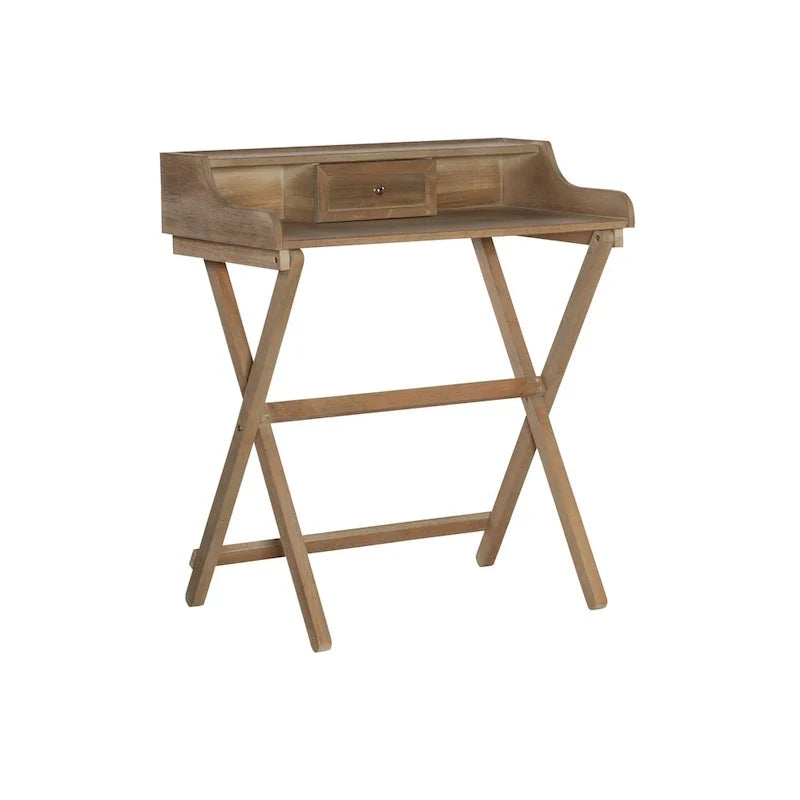 Bureau pliant en bois massif Clover
