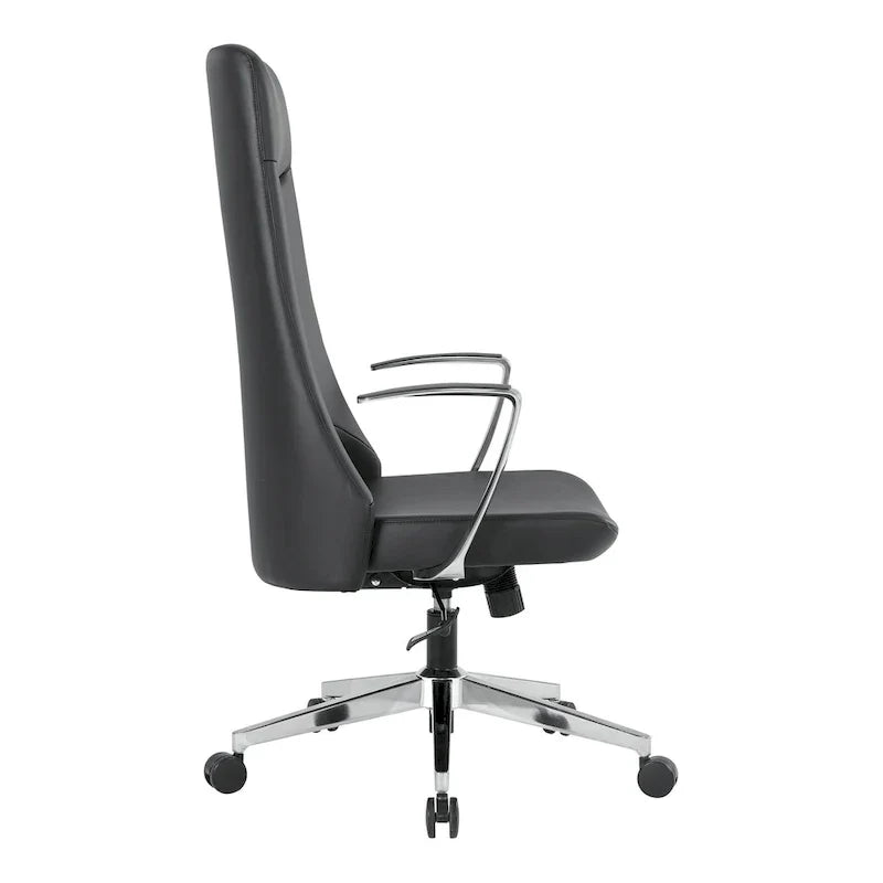 Fauteuil de bureau à dossier haut avec tissu antimicrobien