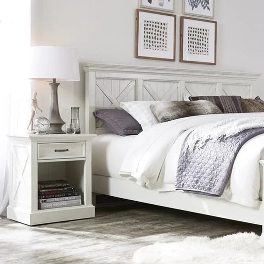 Tête de lit King Seaside Lodge blanc cassé par Homestyles