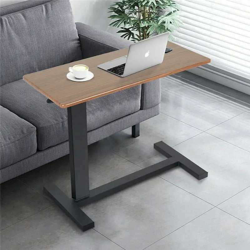 Table d'appoint roulante ajustable pour ordinateur portable à utiliser au-dessus du lit ou du canapé