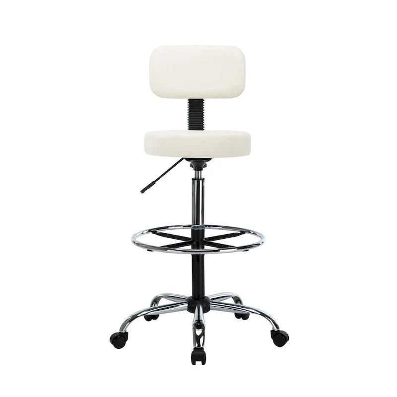 Chaise de bureau ergonomique réglable - Crème