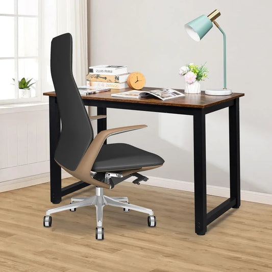 Bureau d'ordinateur en bois de style simple