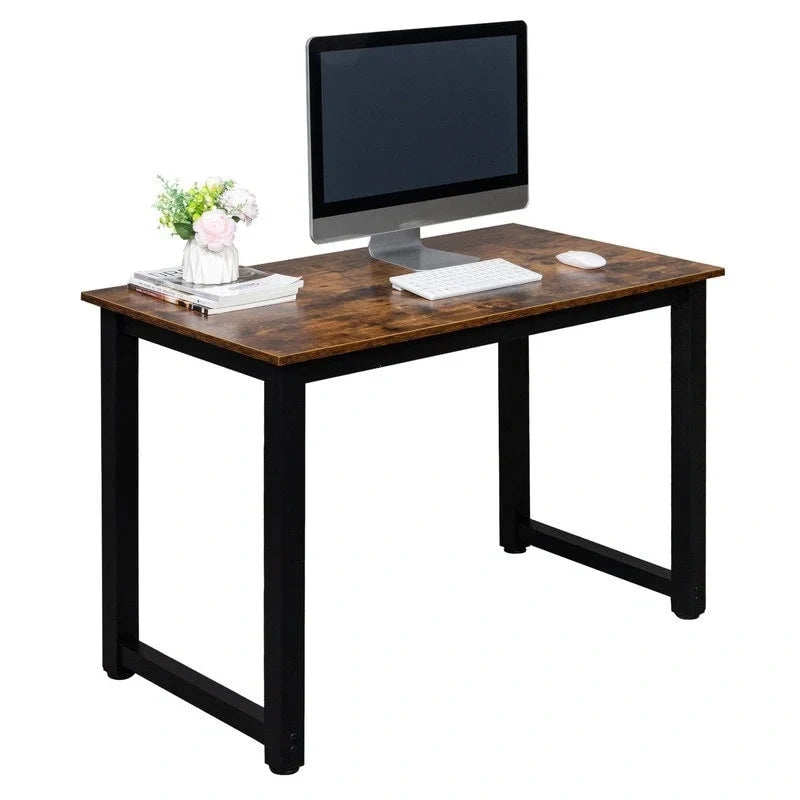 Bureau d'ordinateur en bois de style simple