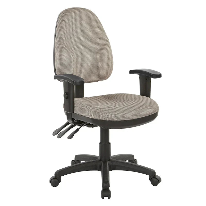 Chaise ergonomique multifonction avec hauteur de dossier réglable