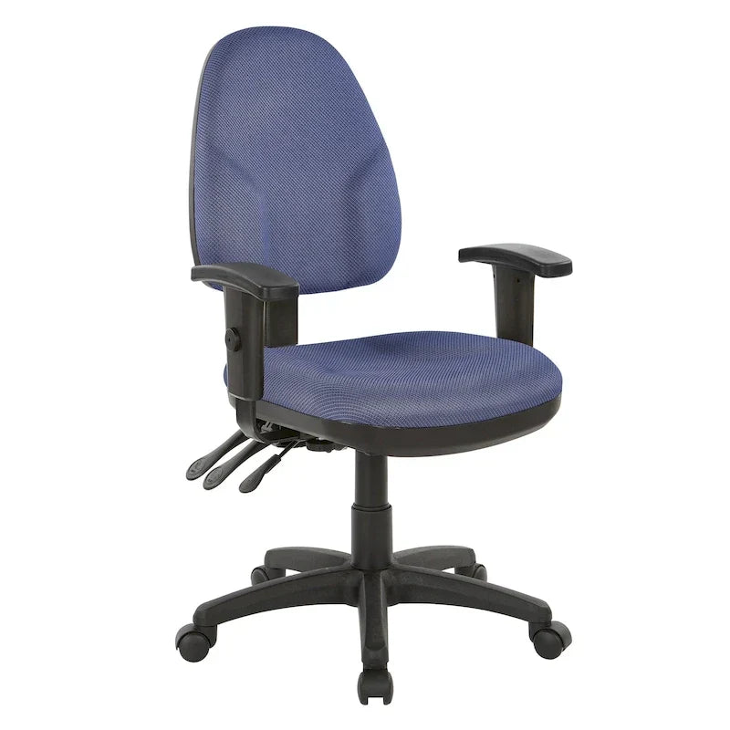 Chaise ergonomique multifonction avec hauteur de dossier réglable
