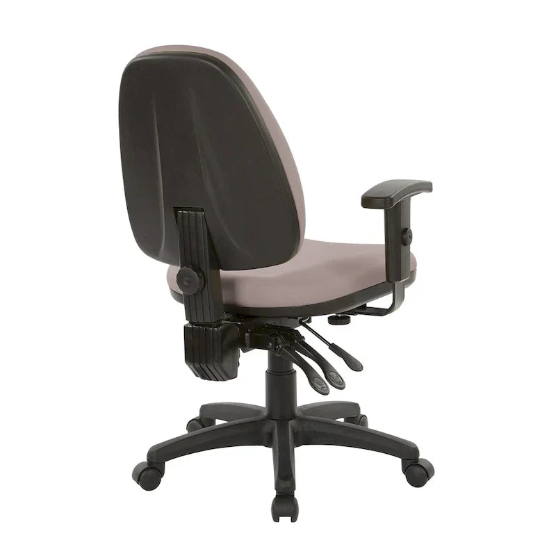 Chaise ergonomique multifonction avec hauteur de dossier réglable