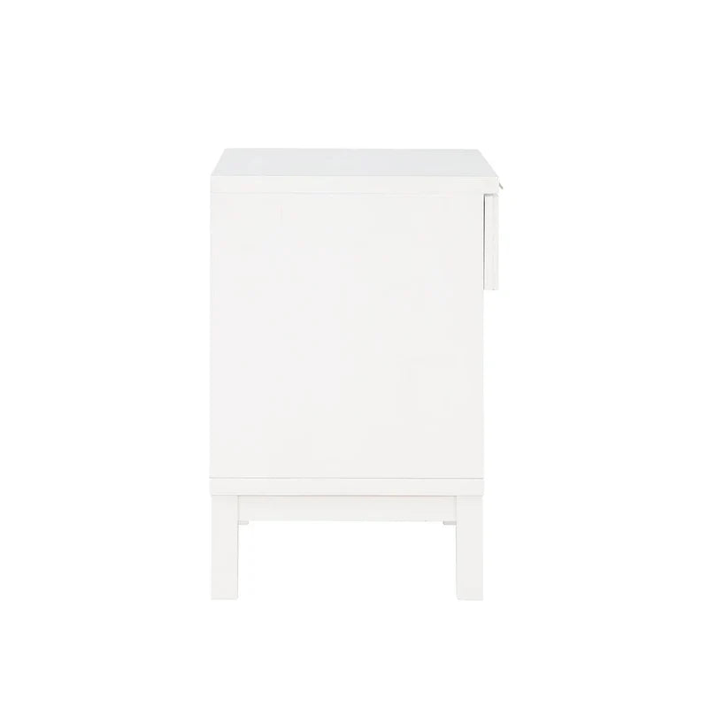 Table de chevet Brighten Cane à 1 tiroir par Greyson Living
