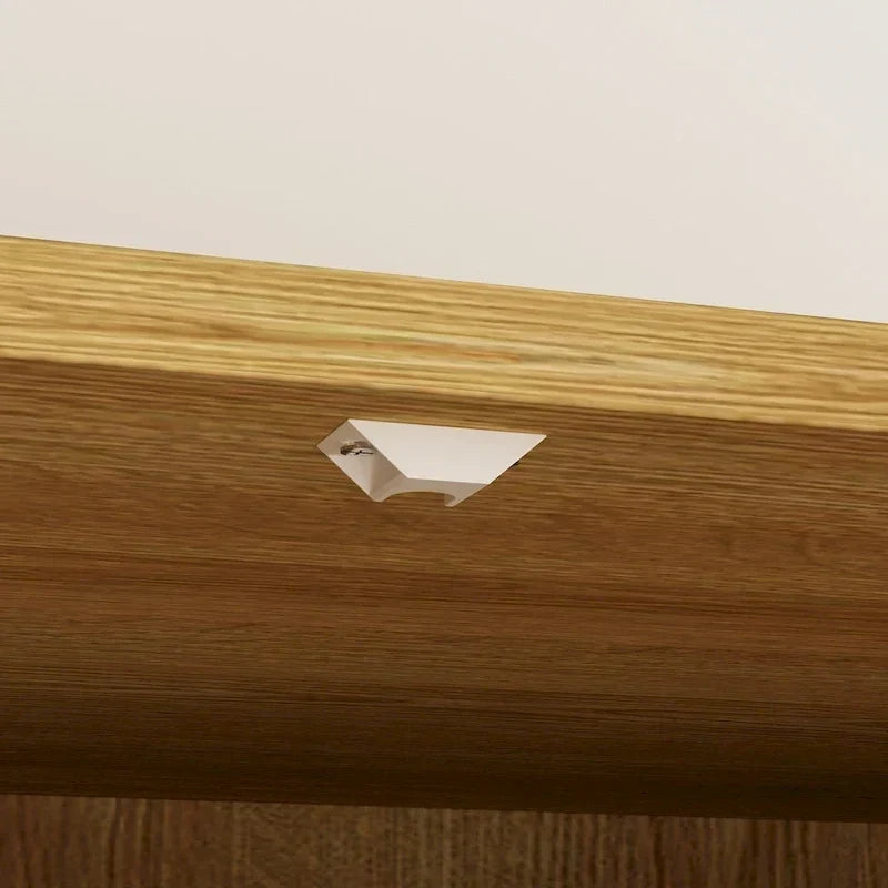 Placard penderie en bois avec tringle et tiroirs - Organiseur de rangement