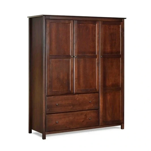 Armoire de chambre en finition bois de cerisier - 72 H x 59.5 L x 21.5 P