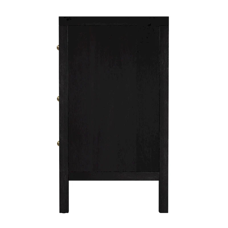 Commode large en bois à 6 tiroirs Nora