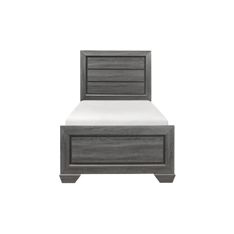 Ensemble de chambre moderne à 3 pièces Valli gris