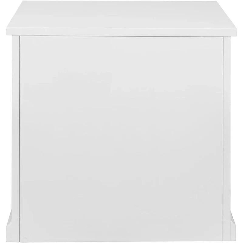 Classeur latéral moderne en bois, Classeur latéral de bureau, Tiroir de rangement pour dossiers, Entièrement assemblé, Blanc