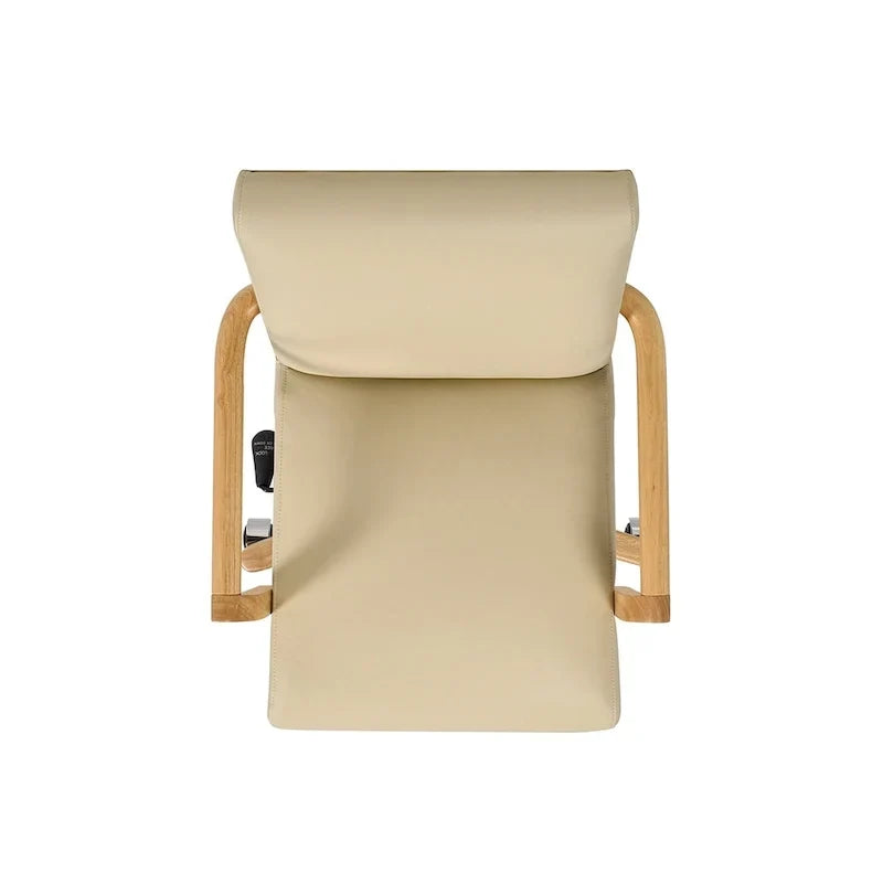 Chaise de bureau pivotante en cuir pleine fleur Dumont Modern Farmhouse