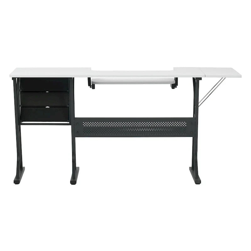 Table de couture Studio Designs Eclipse Ultra en bois gris et blanc