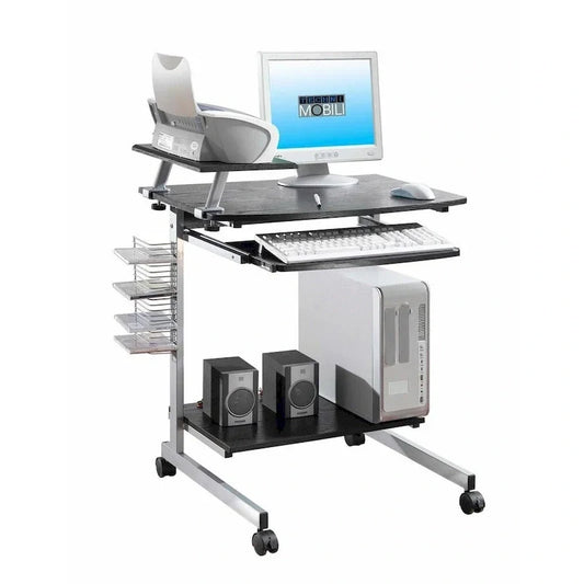 Bureau d'ordinateur compact et ergonomique