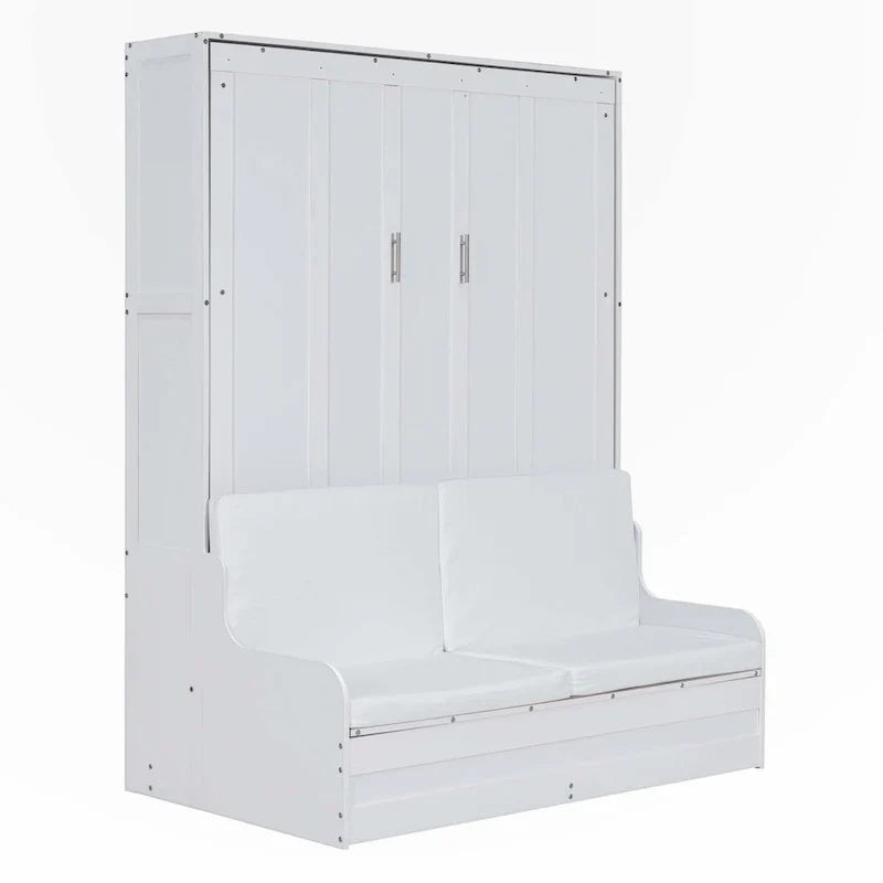 Lit mural escamotable Queen Size avec coussin