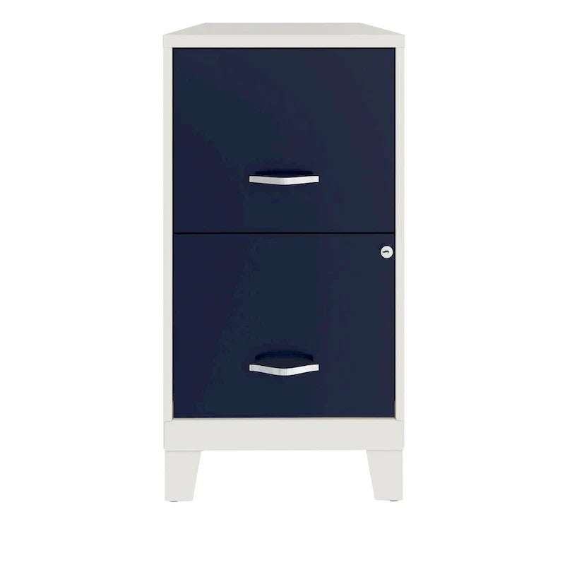 Classeur vertical à 2 tiroirs Space Solutions 18D avec tiroir pour accessoires et pieds