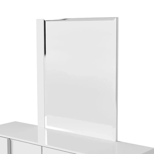 Ensemble commode et miroir 2 pièces 6 tiroirs Erina moderne et lustré de Furniture of America
