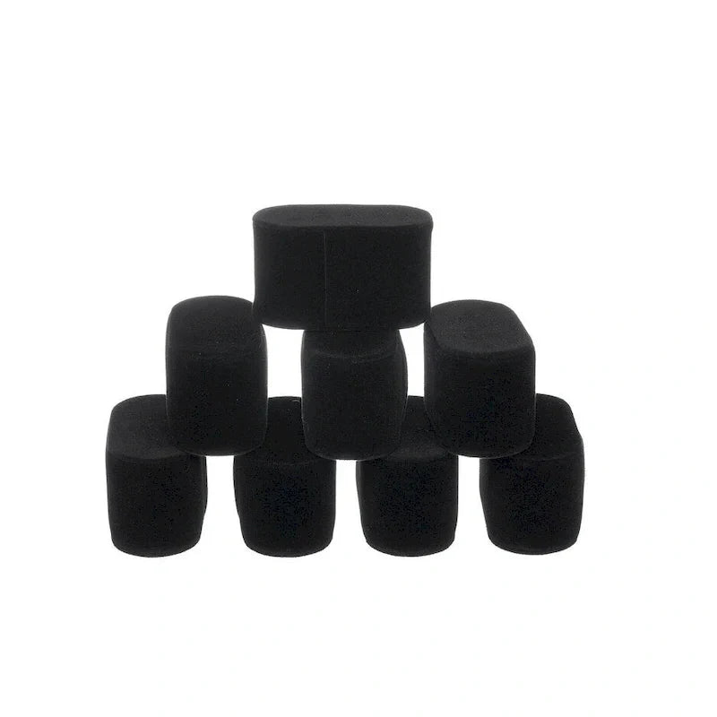 Lot de 8 coussins en velours pour montres et bracelets, pour boîte de présentation - Noir et blanc disponibles