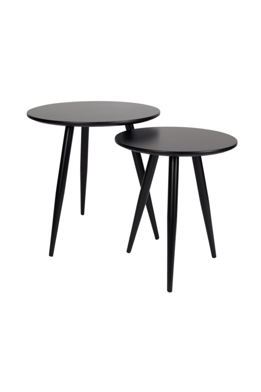 Tables d'appoint gigognes noires (2)