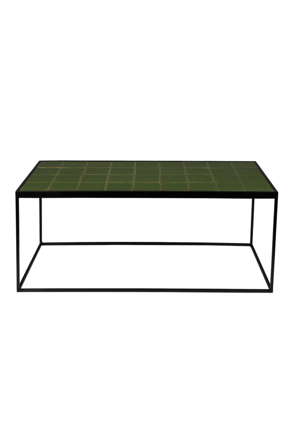 Green Tile Top Coffee Table