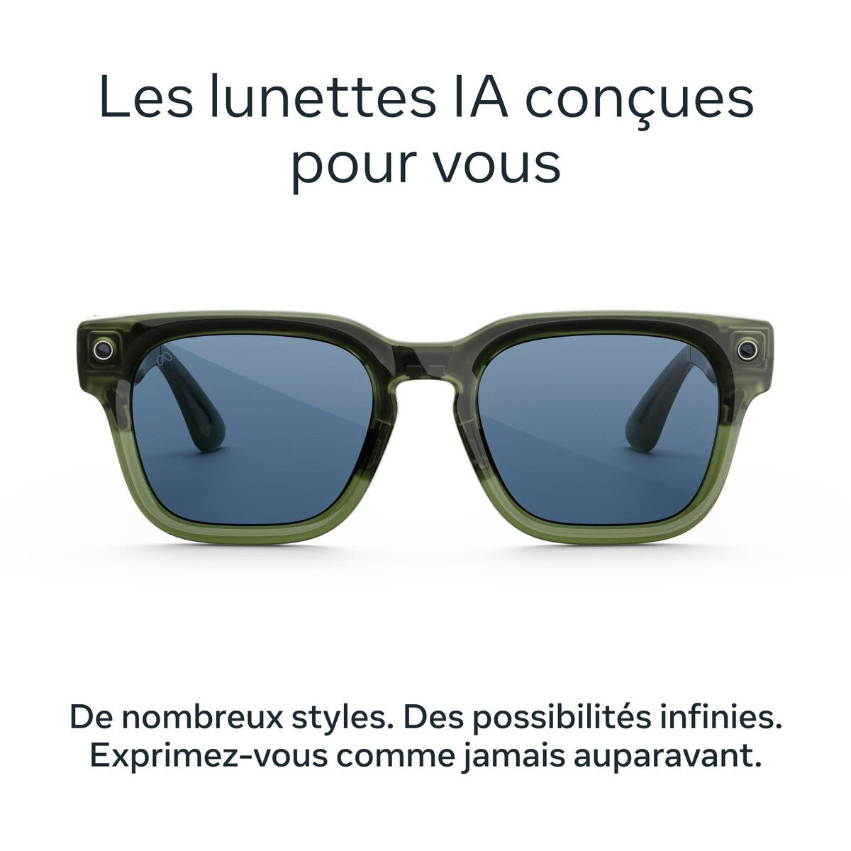 Lunettes connectées IA Meta Fury Racing Vert