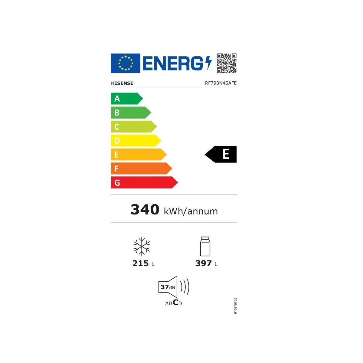 Réfrigérateur multi-portes Hisense RF793N4SAFE