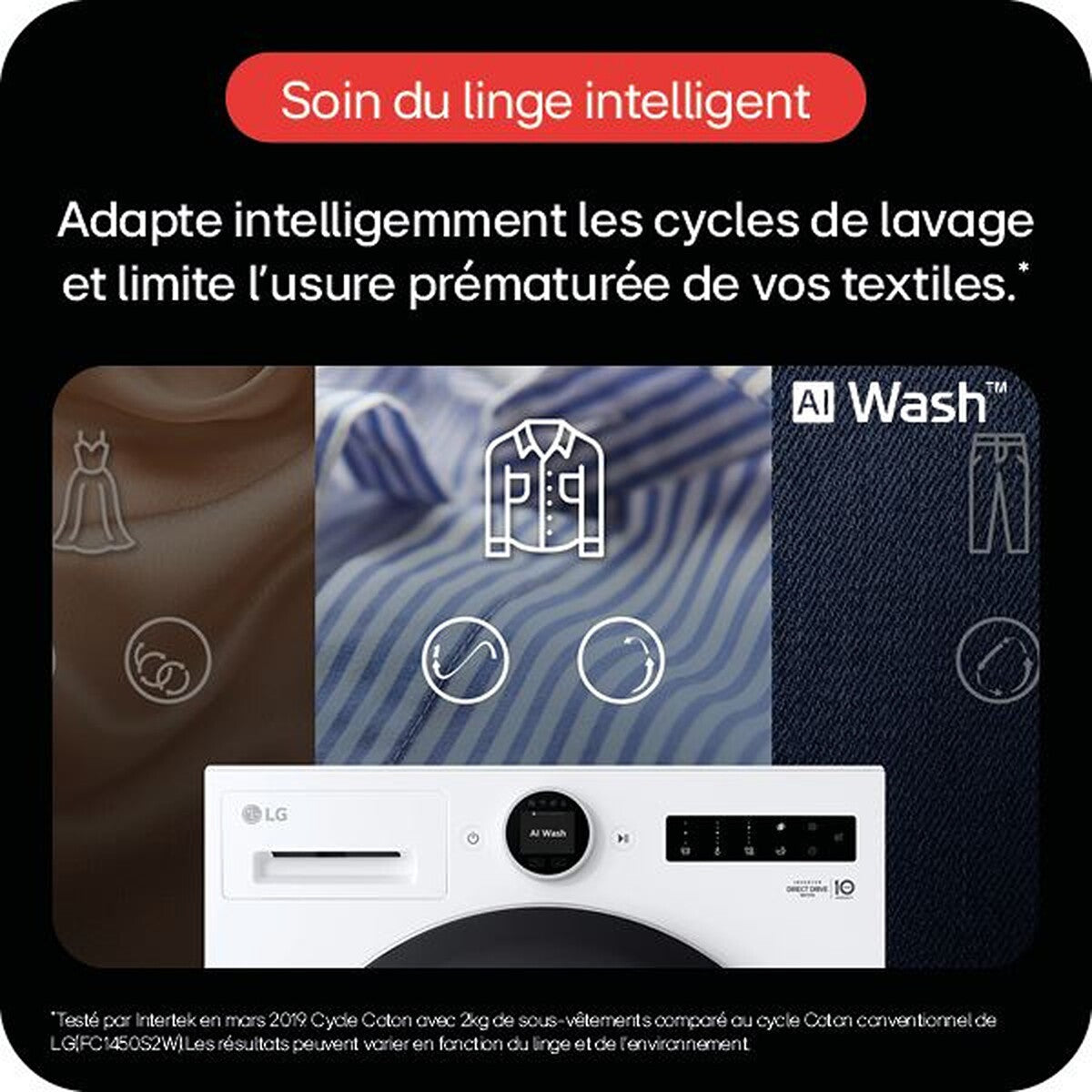 Lave-linge hublot Lg F34X71WHST
