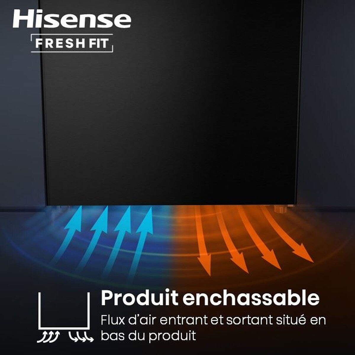 Congélateur armoire Hisense FT5K310GSFD Freshfit