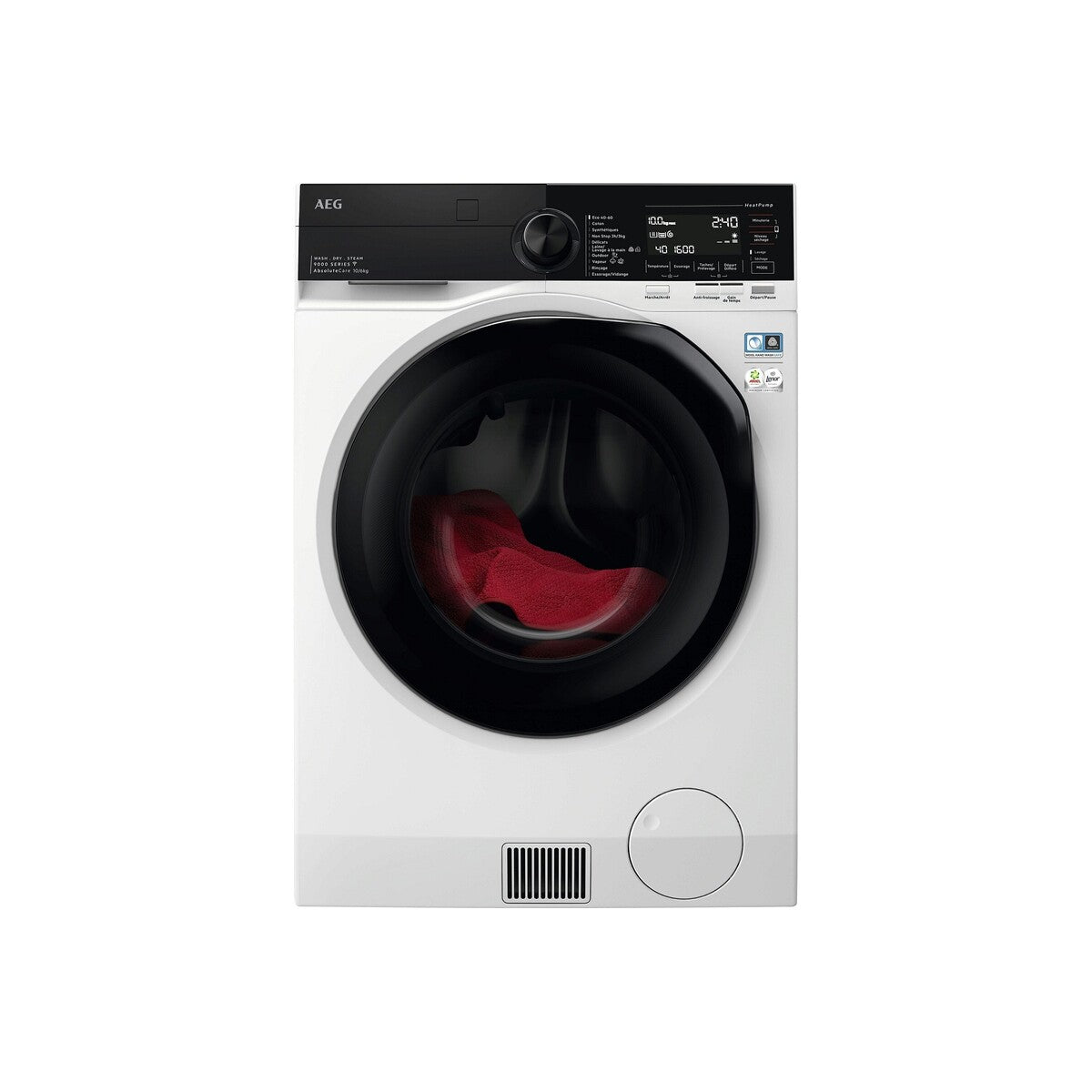 Lave-linge séchant Aeg LWR98B166X 10/6 kg pompe a chaleur