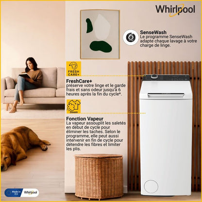 Lave-linge top Whirlpool TWB621SENSEWASHFR