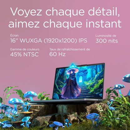 PC portable Lenovo IdeaPad Slim 3 16IRH10 16" 60 Hz Intel® Core™ i7 16 Go RAM 512 Go SSD Gris lunaire