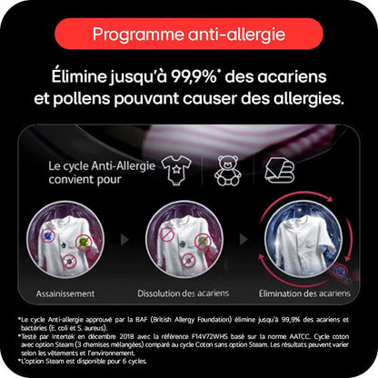 Sèche-linge pompe à chaleur Lg Seche-linge 10 kg RH0X71WH