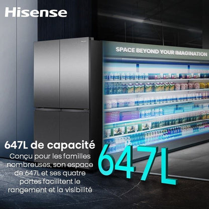 Réfrigérateur multi-portes Hisense RQ5P640SSSD