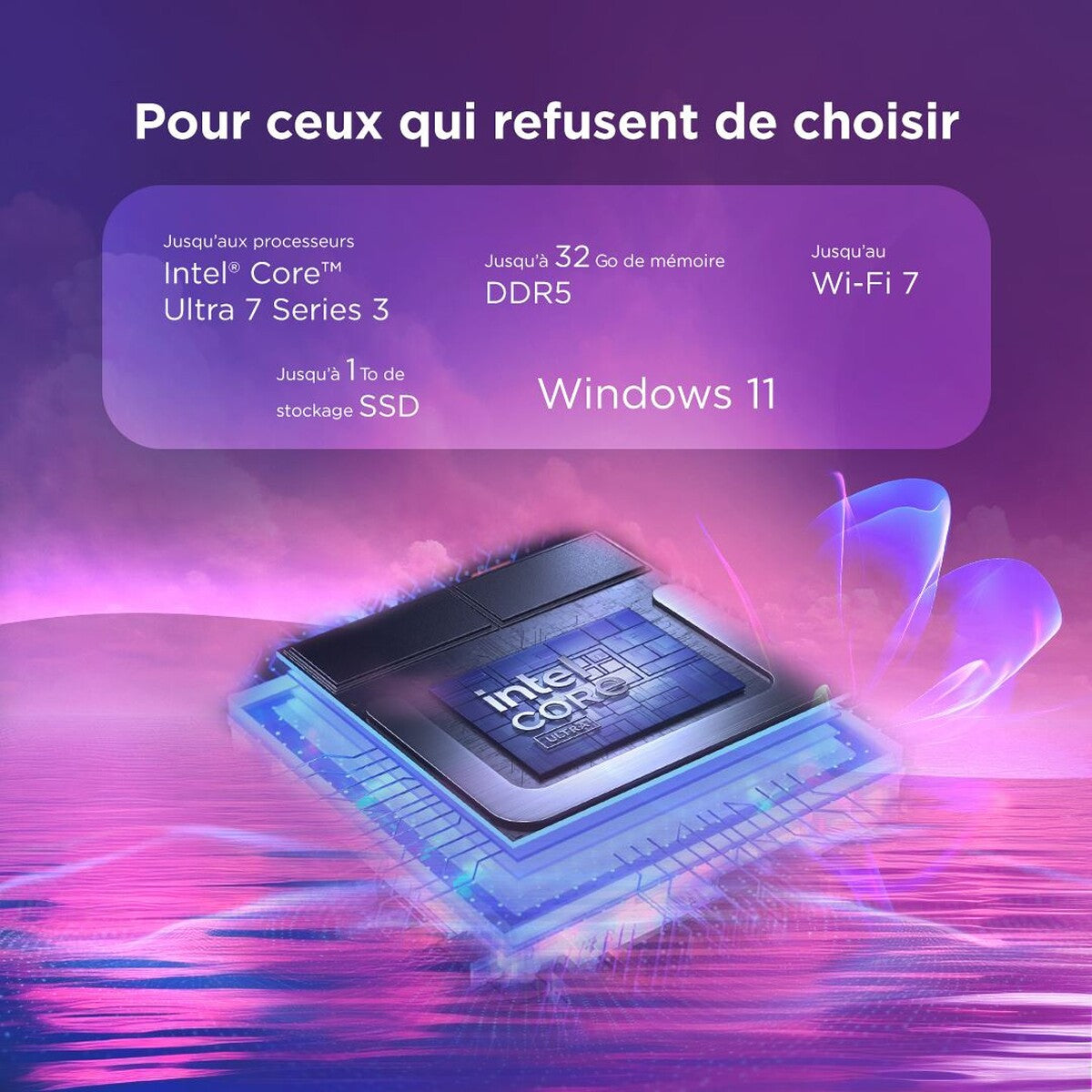 PC portable Lenovo Pack IdeaPad Slim 5 16IPH11 16” OLED 60 Hz Intel® Core™ Ultra 5 16 Go RAM 512 Go SSD Gris + Sac à dos