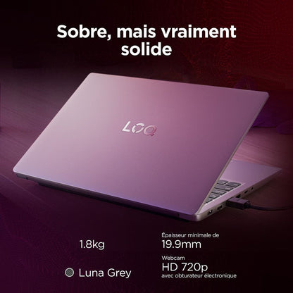 PC portable Lenovo Gaming LOQ 15ARP10E 15,6” FHD 144 Hz AMD Ryzen™ 7 16 Go RAM 512 Go SSD Nvidia® GeForce RTX™ 4050 Gris