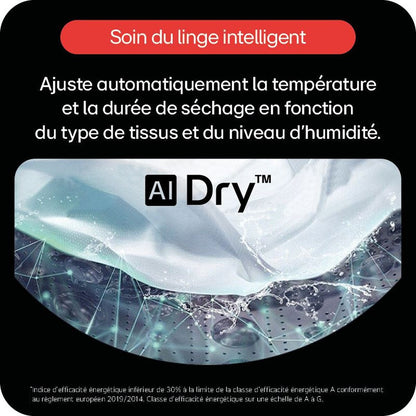 Sèche-linge pompe à chaleur Lg Seche-linge 10 kg RH0X71WH